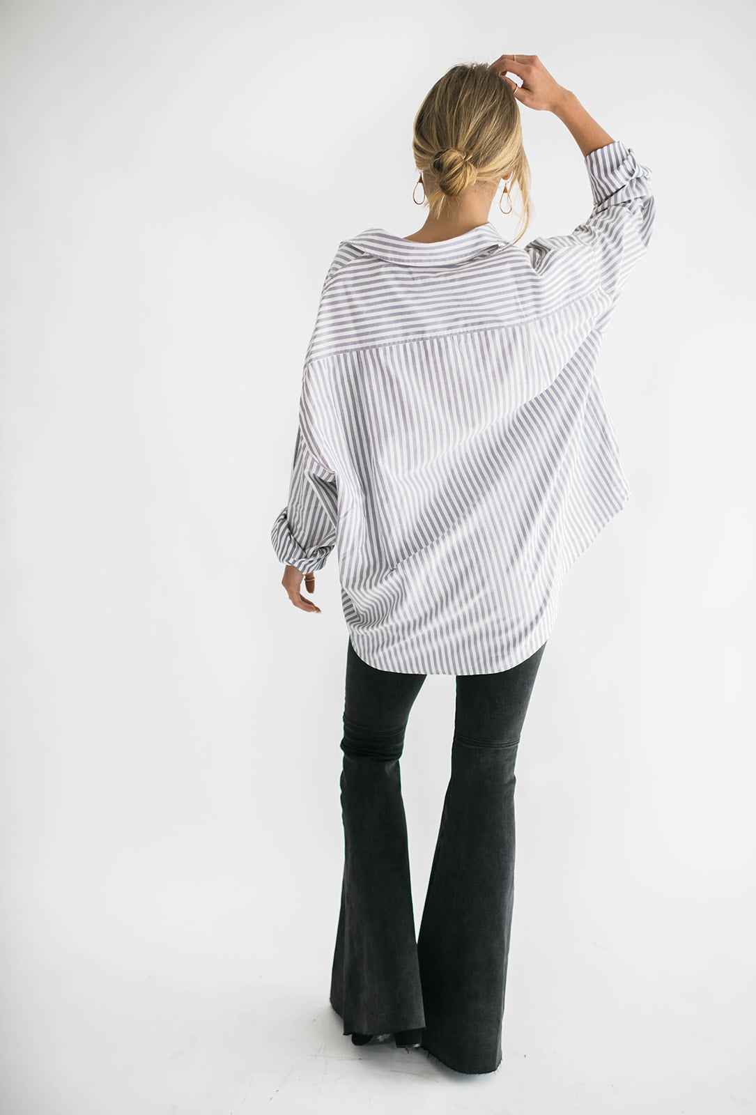 Addison Button Up Grey