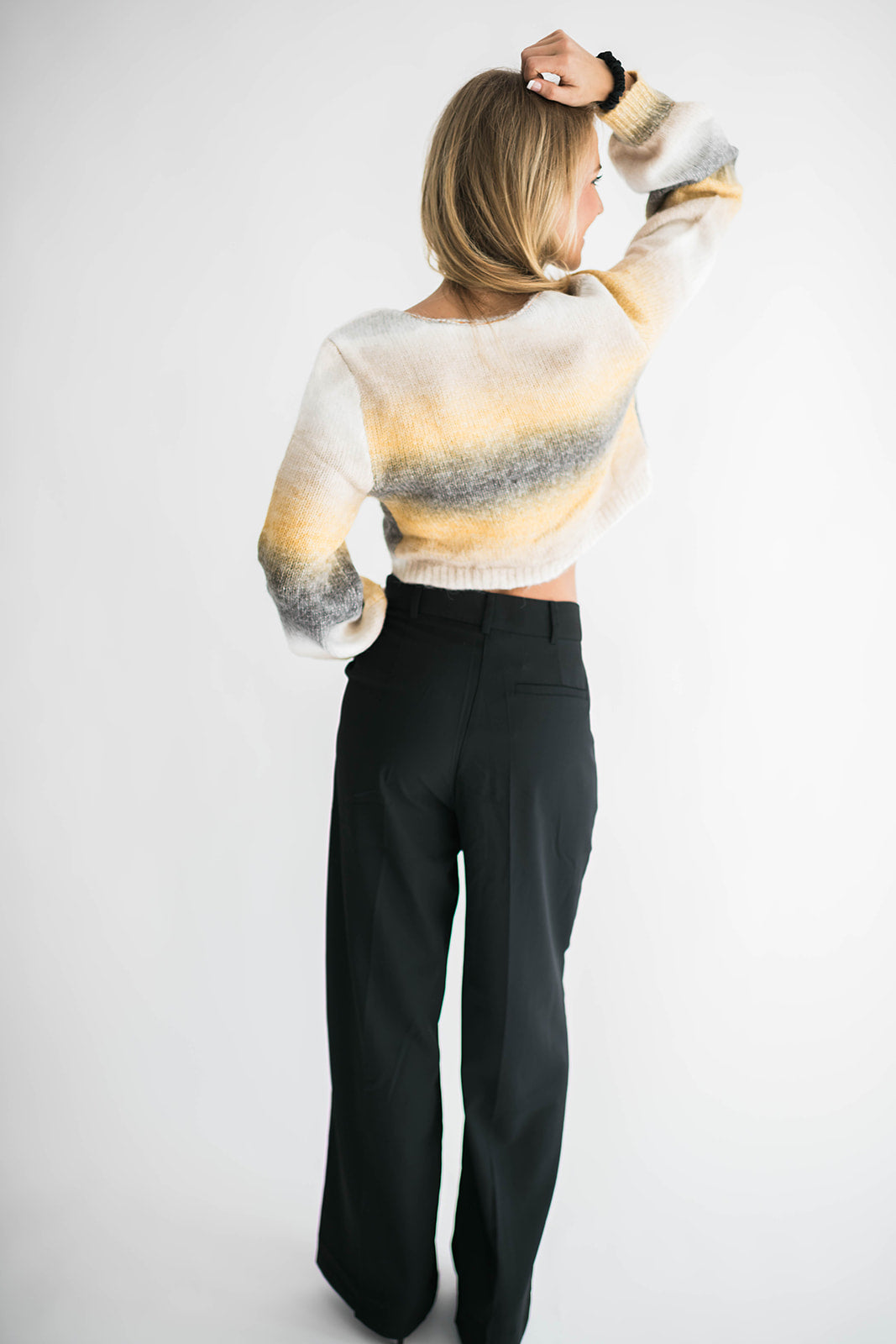 Vera Striped Cropped Sweater