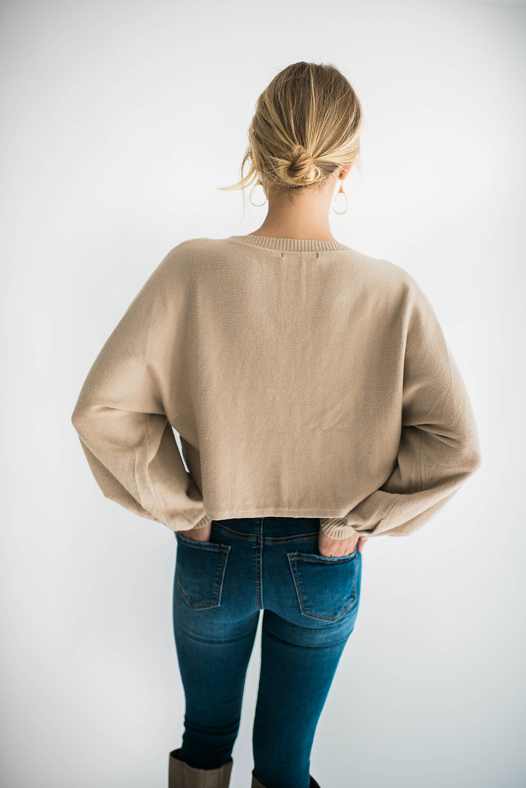 Lillian Sweater in Cafe Latte
