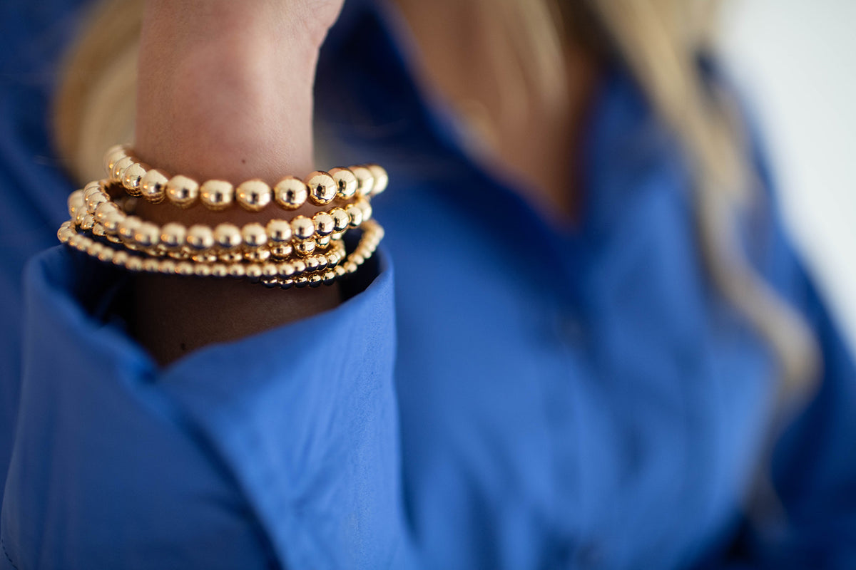 Beaded Stack Gold