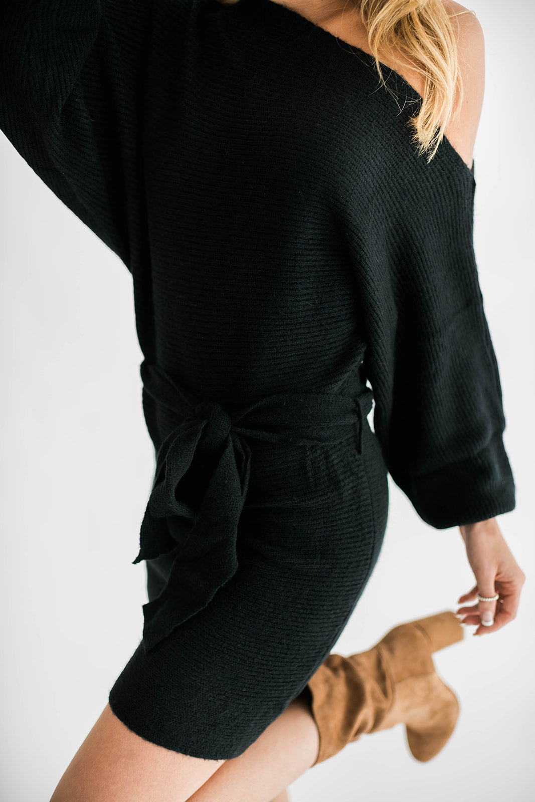Tobin Sweater Dress Black