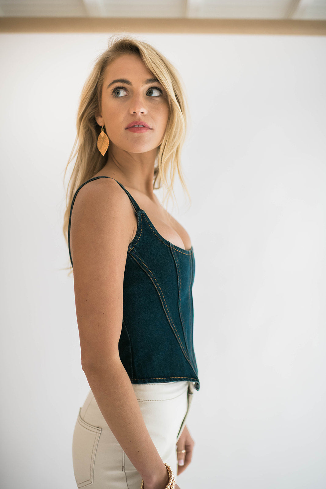 Lindsey Denim Tank Top