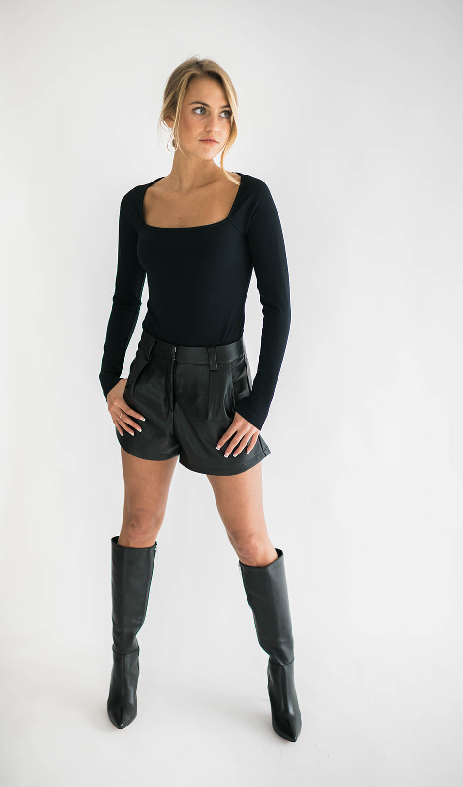 Kacy Faux Leather Shorts