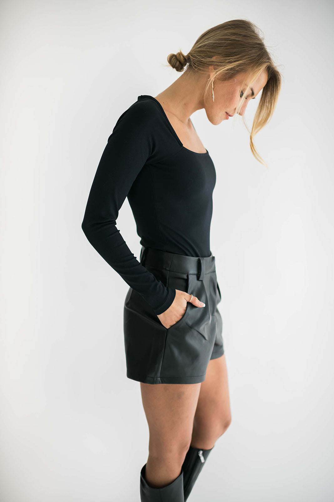 Kacy Faux Leather Shorts