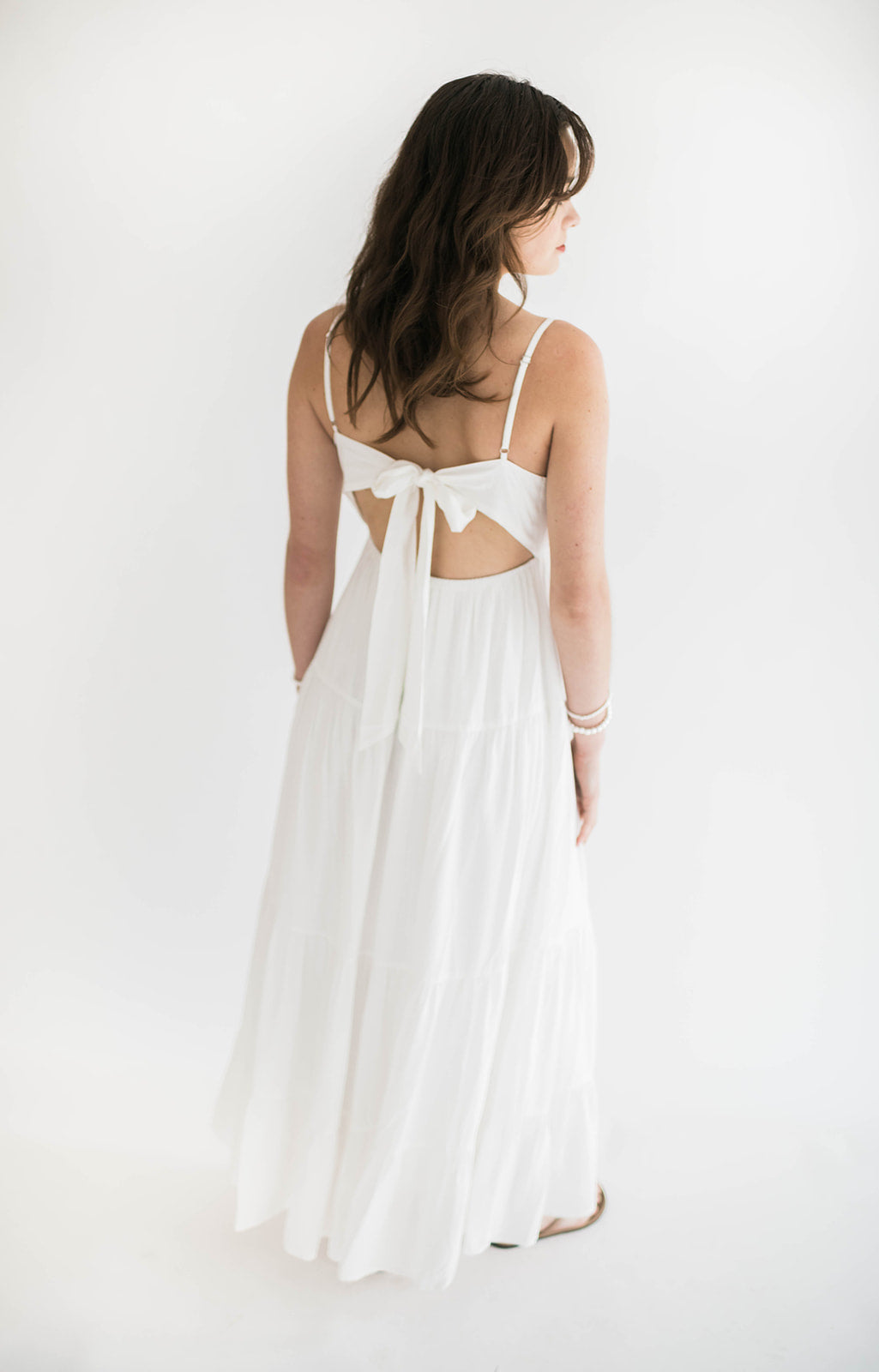 Mira White Maxi Dress