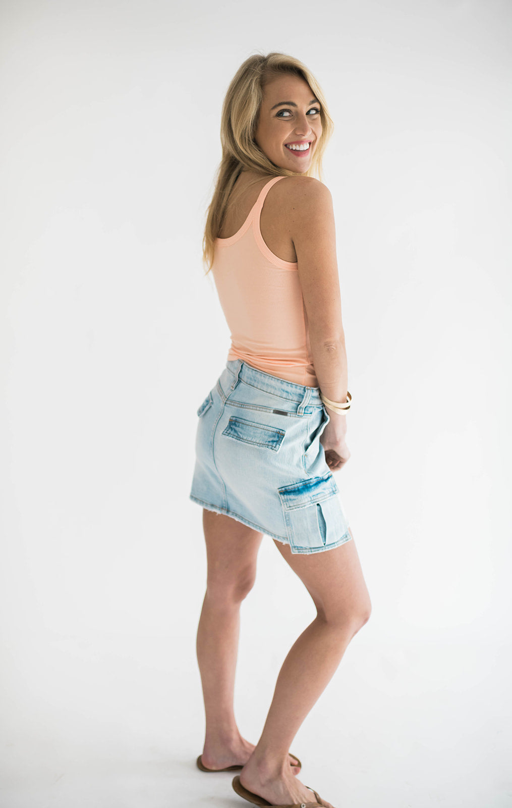 Poppy Tank Peach