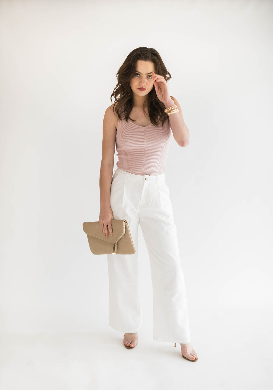 Annalise Rib Knit Sweater Tank