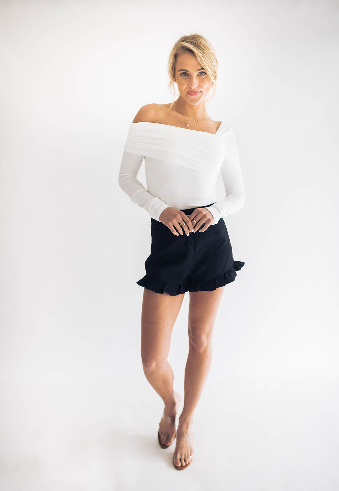 Mahoney Asymmetrical Off The Shoulder Top