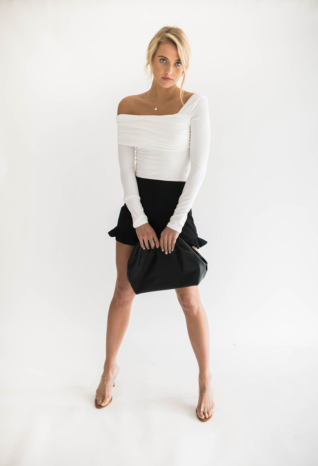 Mahoney Asymmetrical Off The Shoulder Top