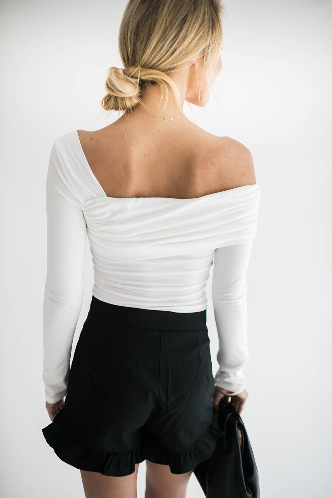 Mahoney Asymmetrical Off The Shoulder Top