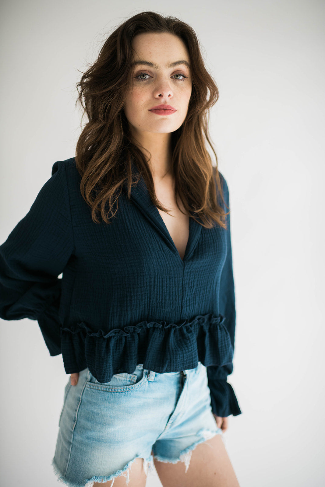 Macy Top Navy