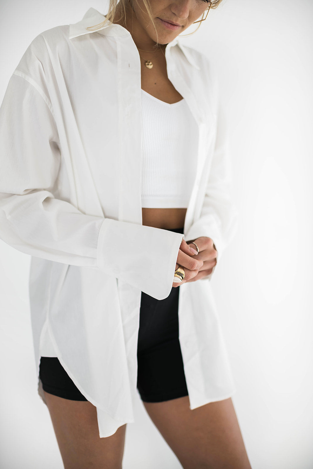 Stevie Menswear Button Down White