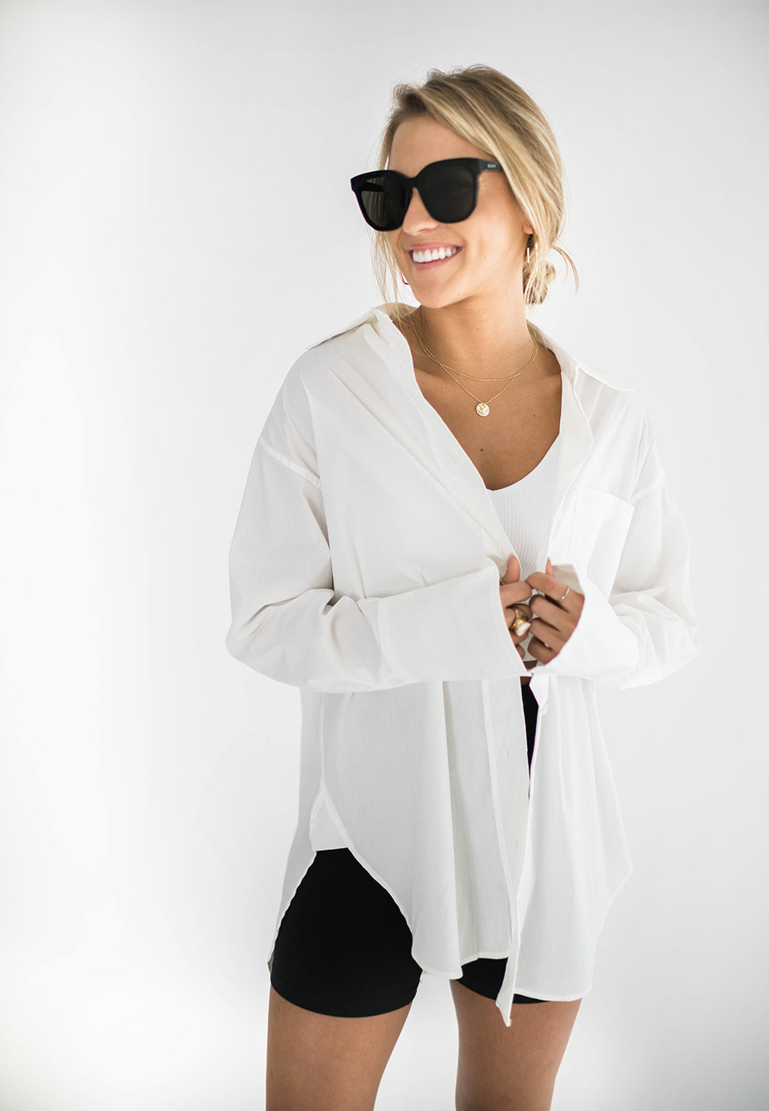 Stevie Menswear Button Down White