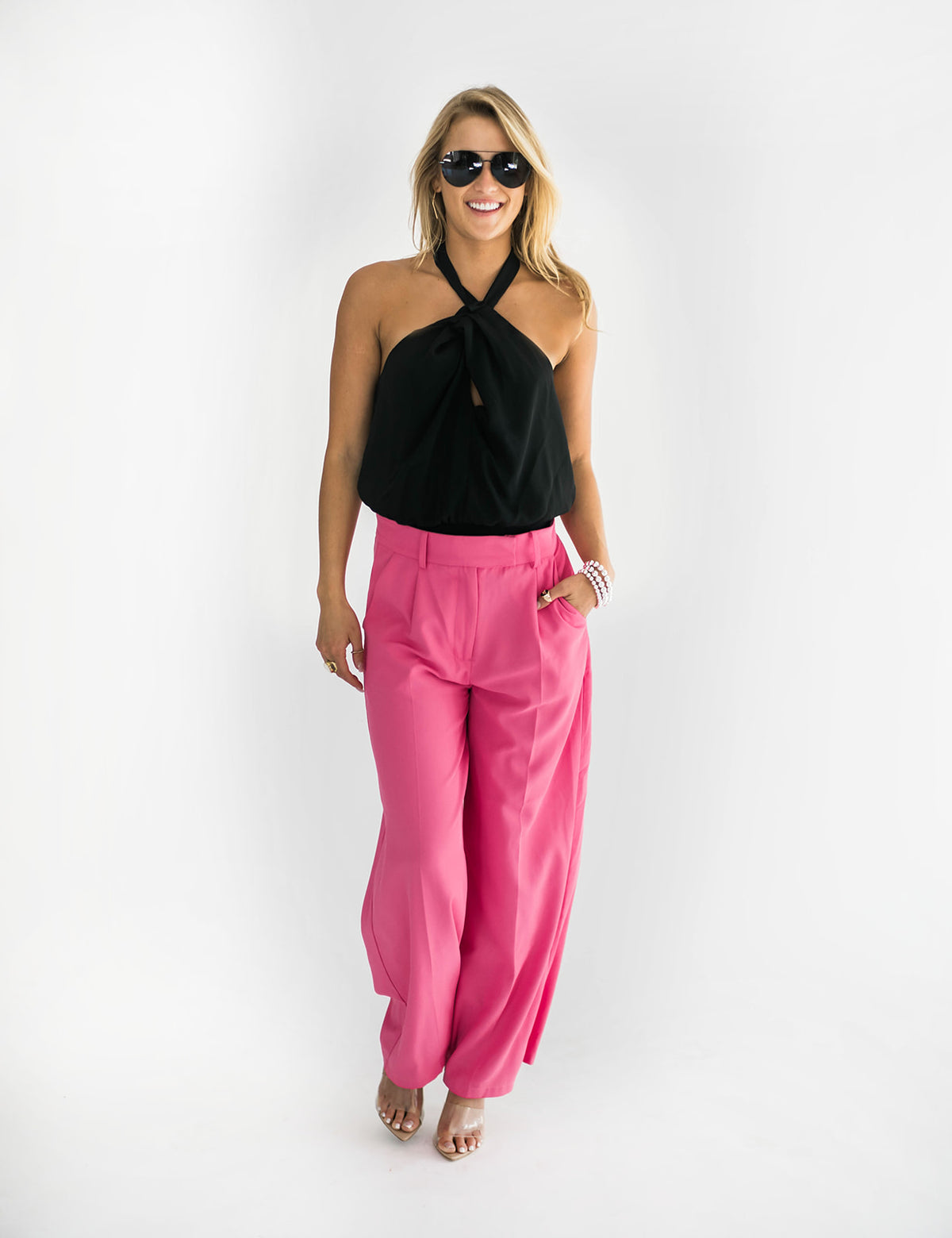 Graycee Trousers Hot Pink