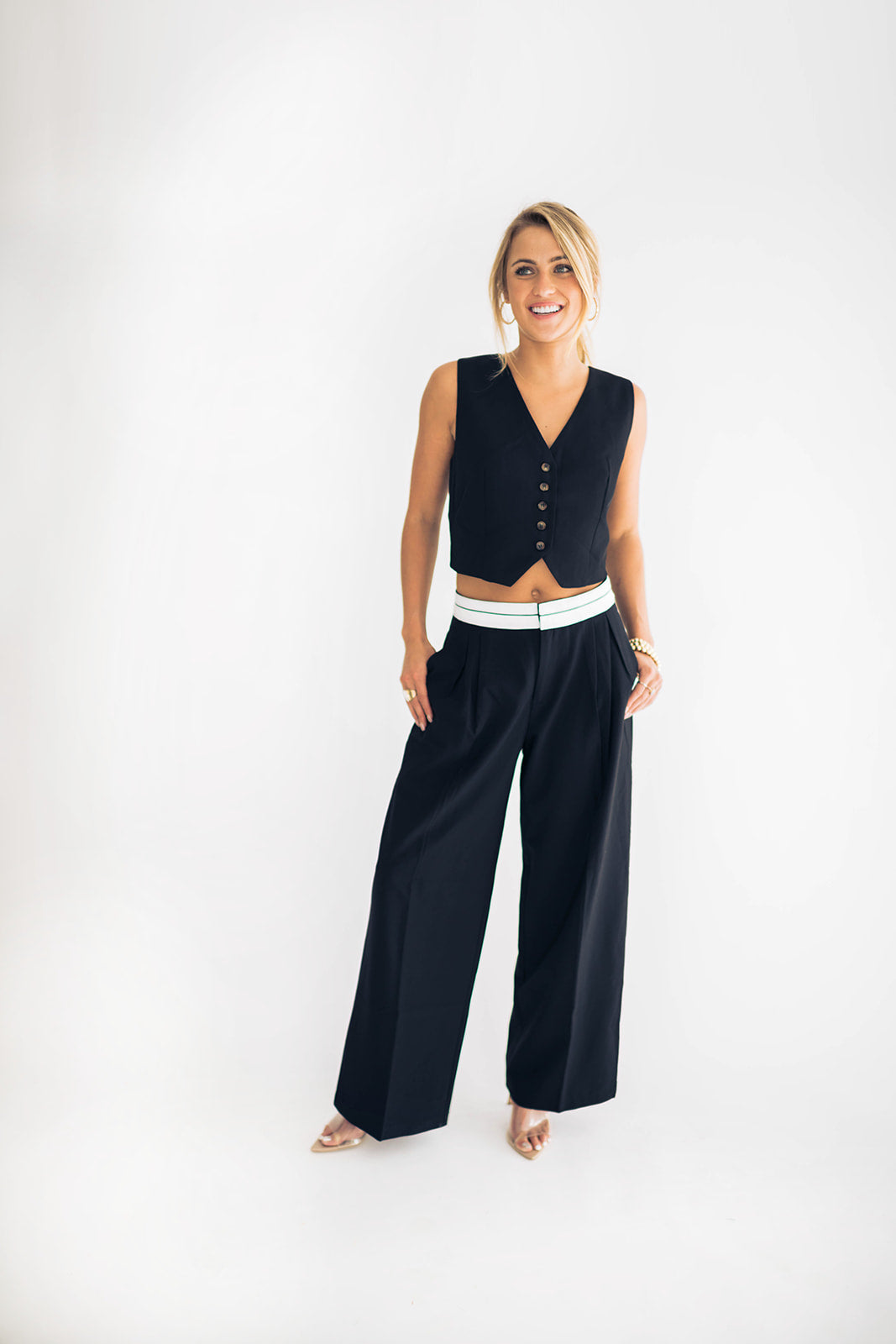Hayley Button Front Vest