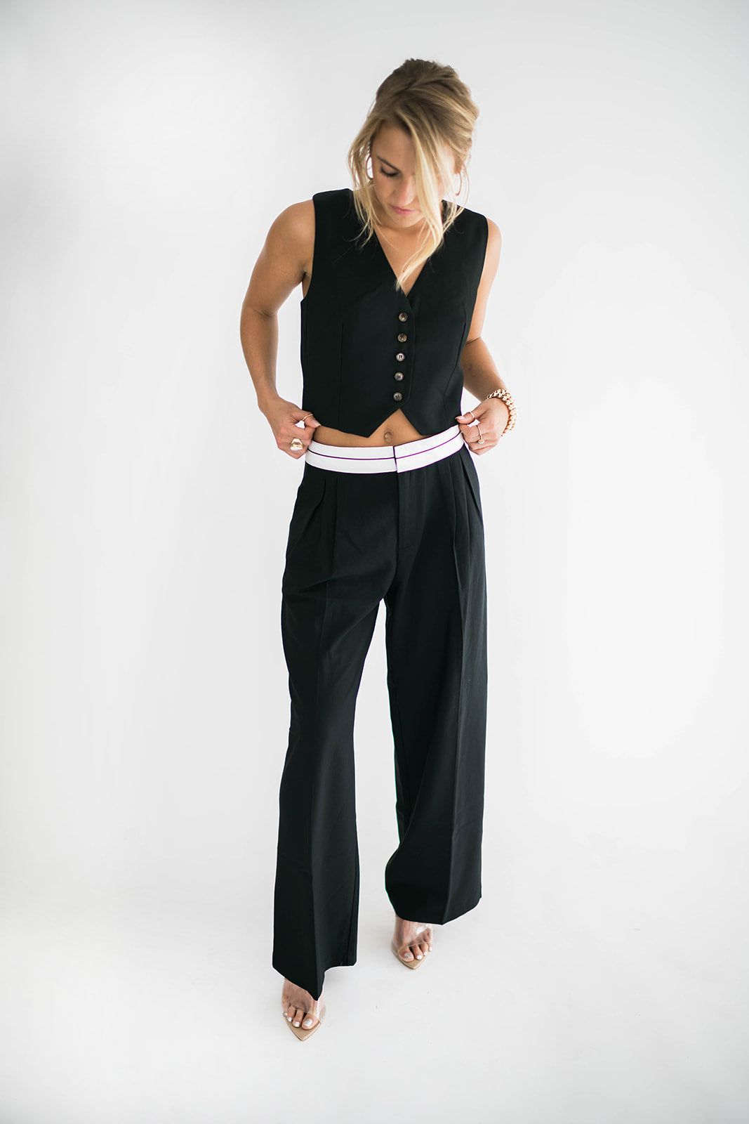 Hayley Button Front Vest