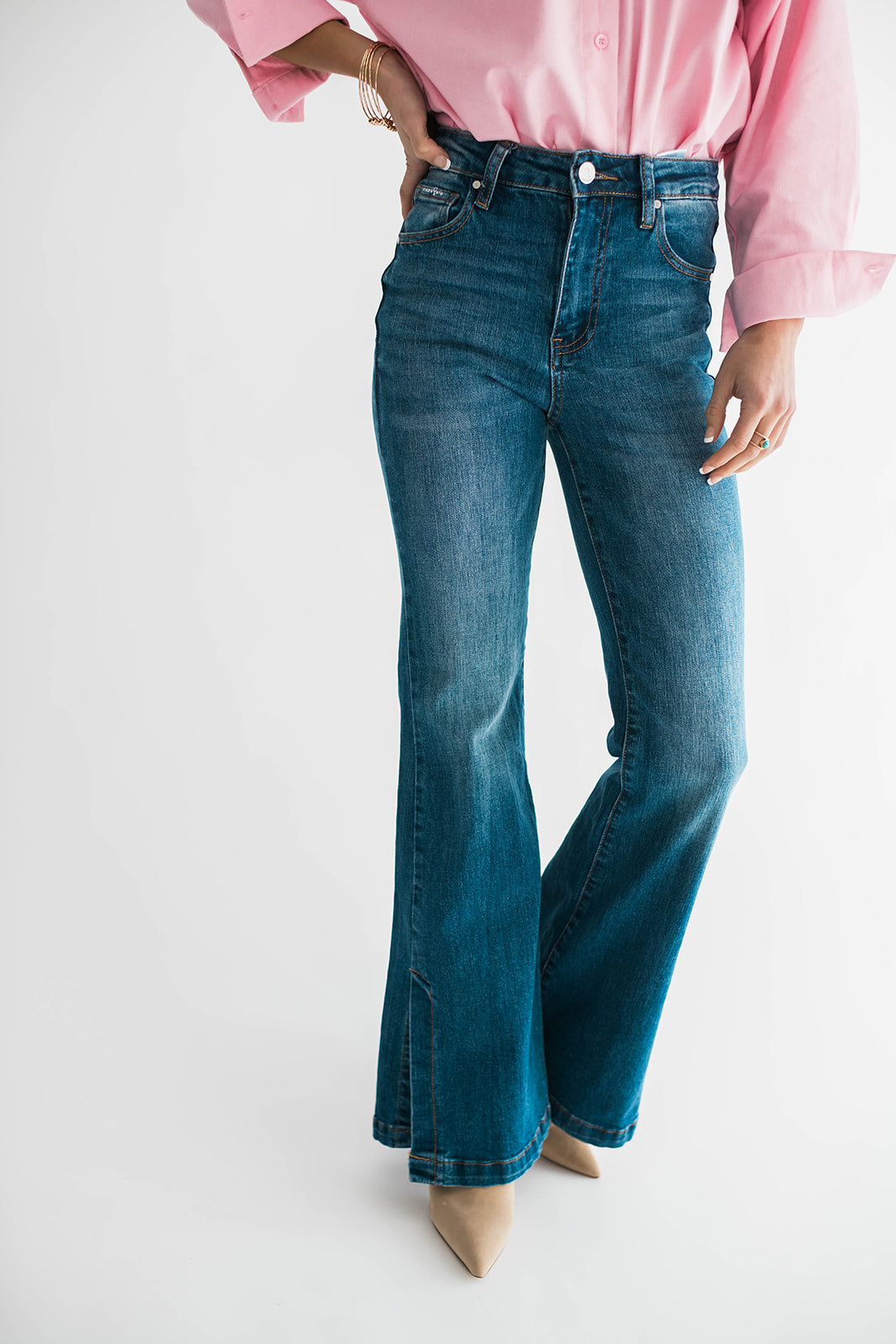 Cameron Side Split Denim