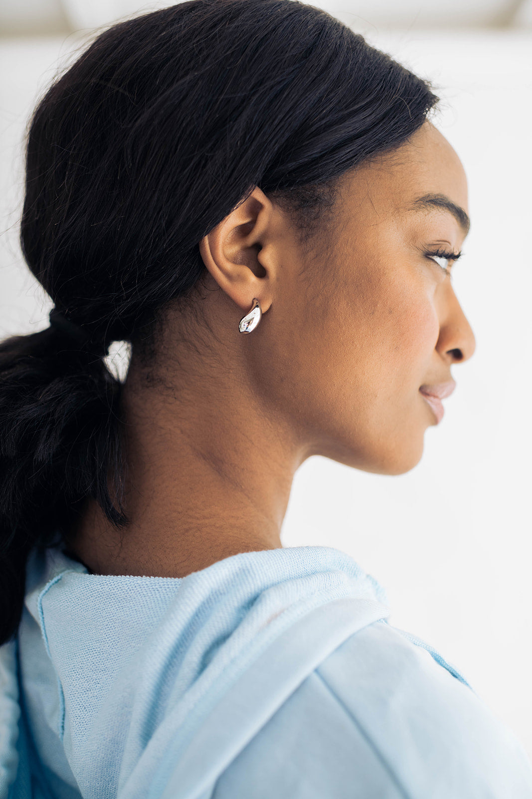 Tear Drop Earring Silver