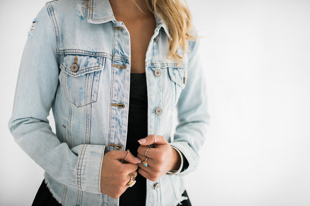 Zoey Distressed Denim Light Wash