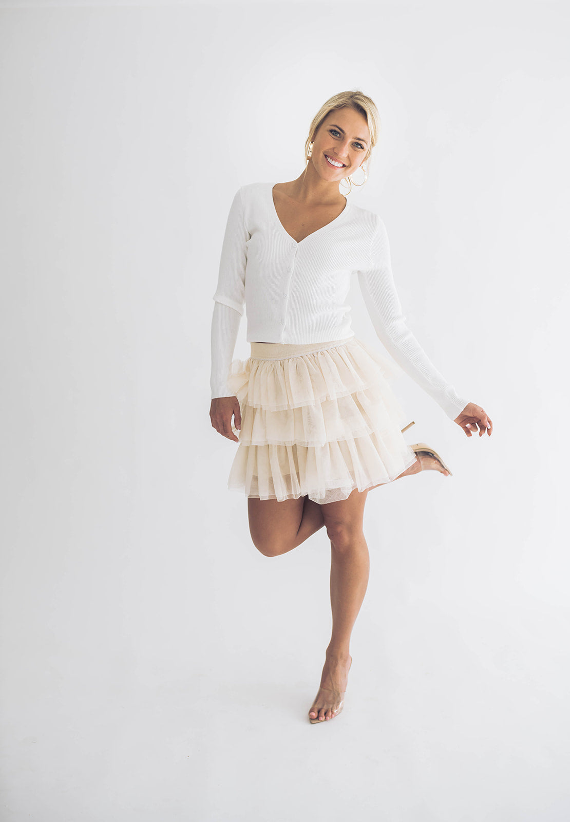 SJP Tiered Tulle Skort