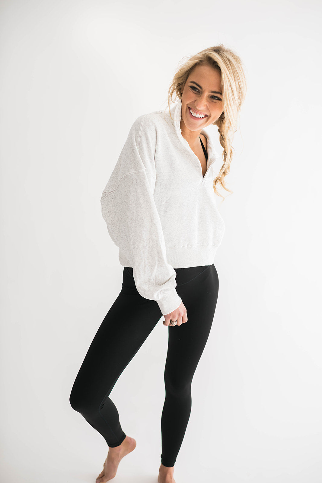 Mia Half Zip Sweatshirt