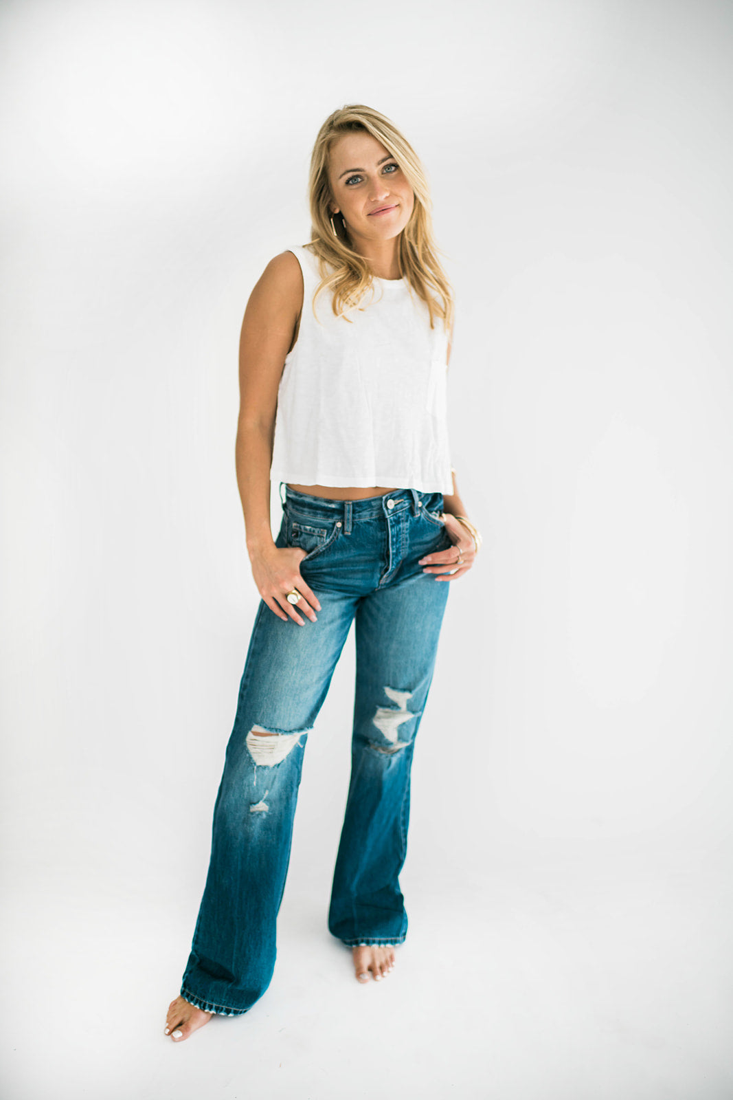 Karla Pocketed Sleeveless Top
