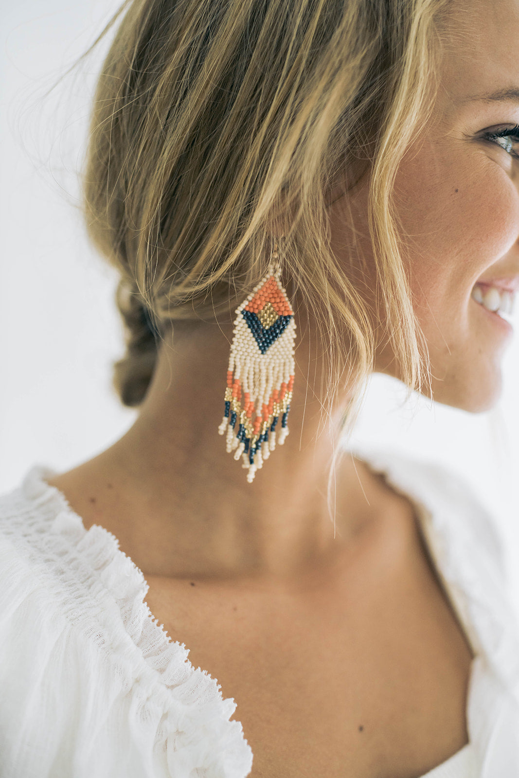 Jennifer thames beaded earrings hotsell