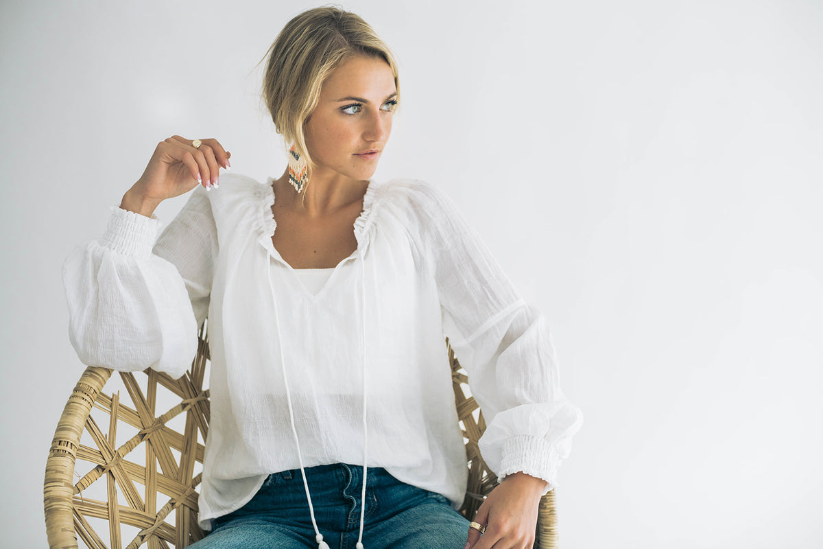 Julia Peasant Top