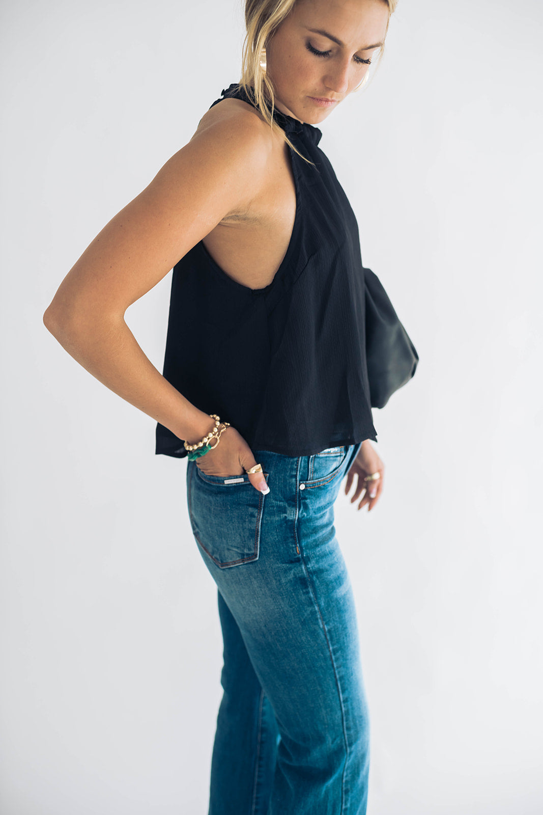 Jaxon Sleeveless Top - Black