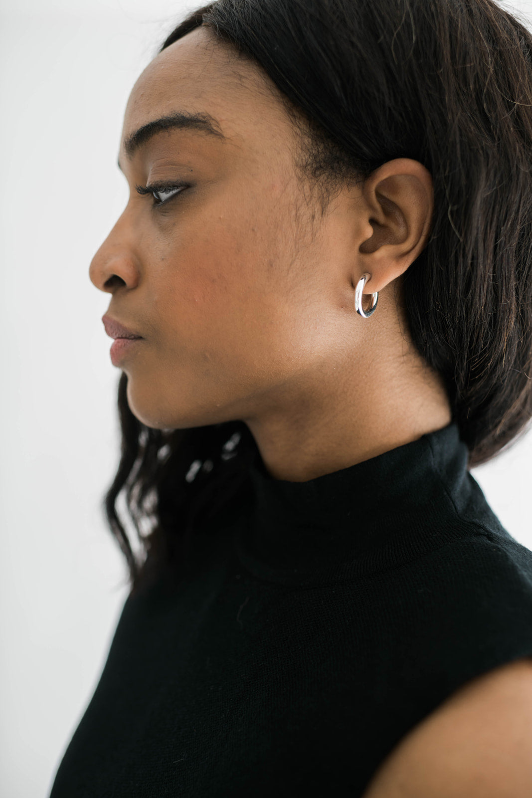 3 Pair Hoop Earring Set Silver