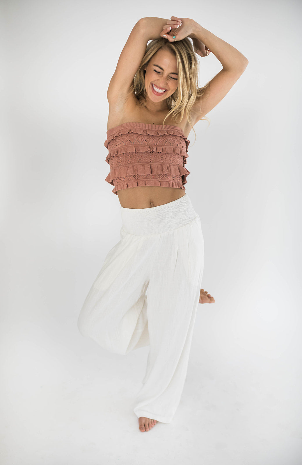 Clarke Ruffle Tube Top