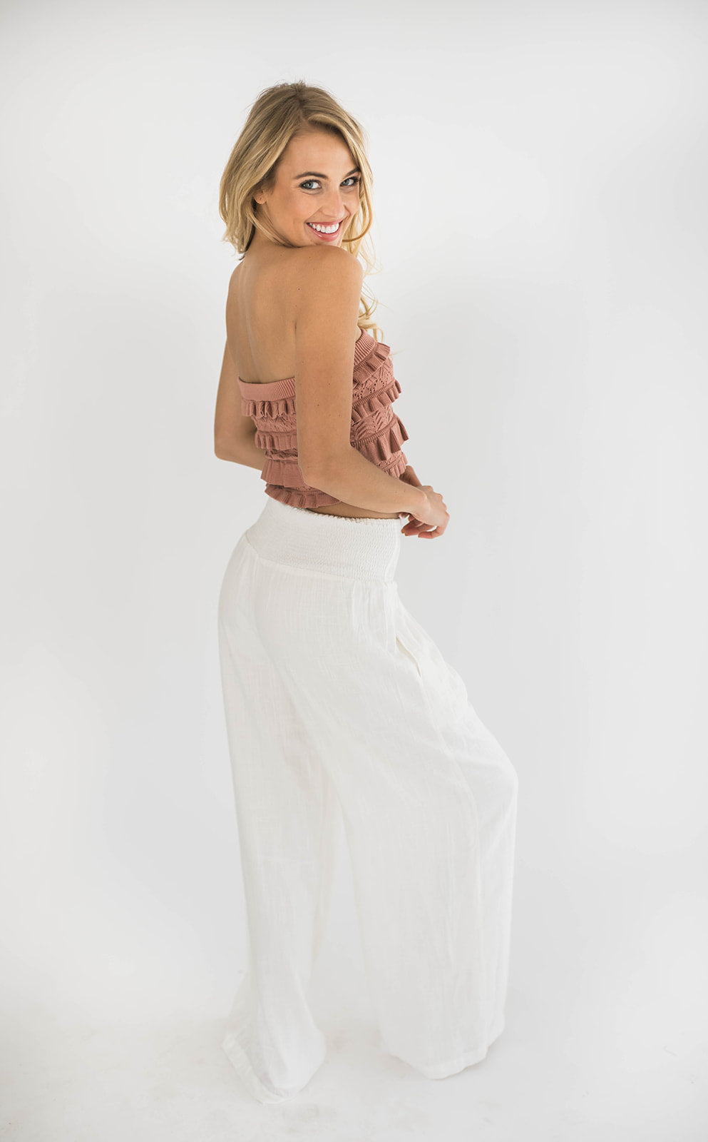 Clarke Ruffle Tube Top