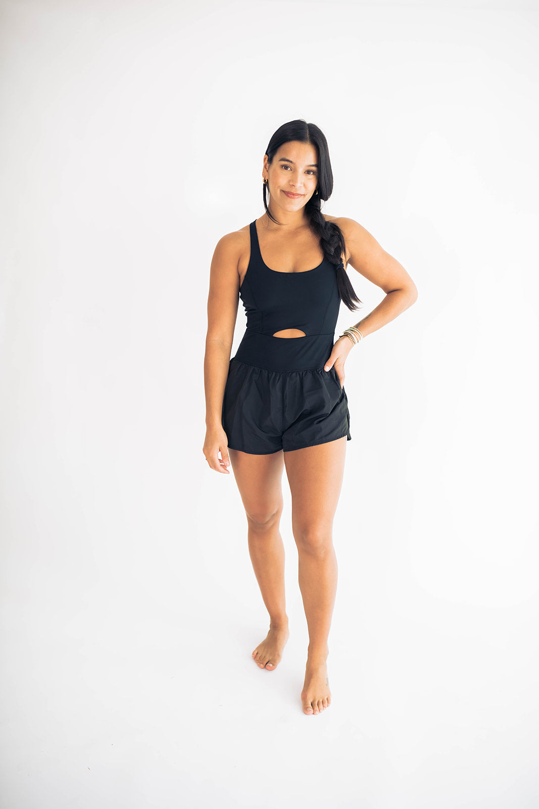 Joy Athletic Romper Black