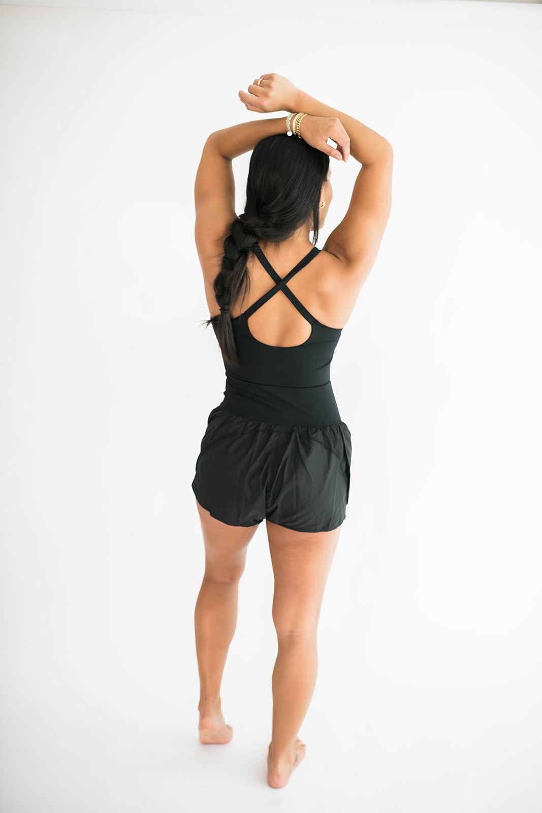 Joy Athletic Romper Black