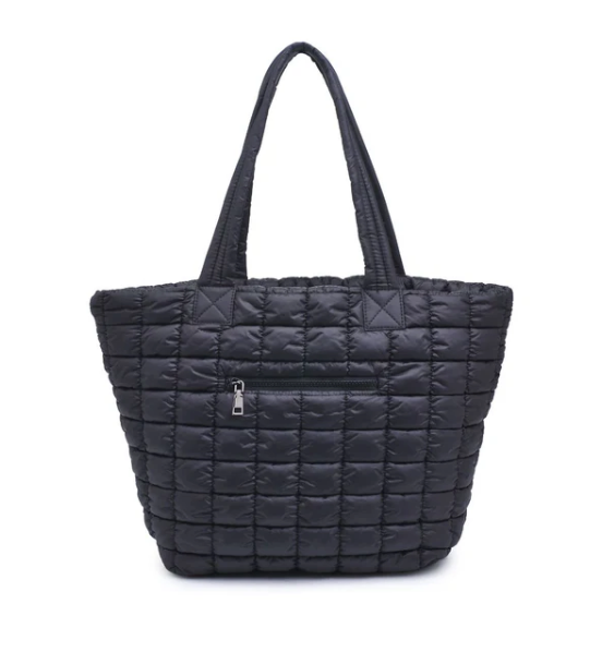 Breakaway Puffer Tote Black