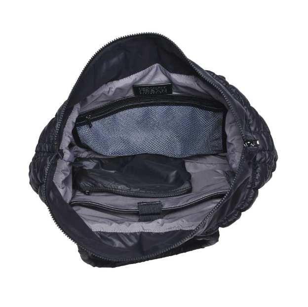 Breakaway Puffer Tote Black