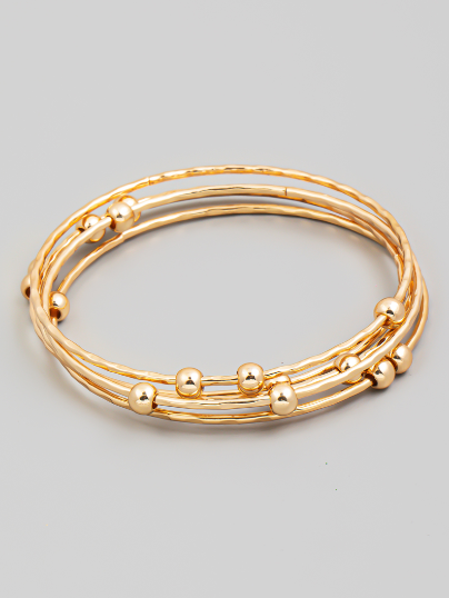 Allie Bangle Stack Gold