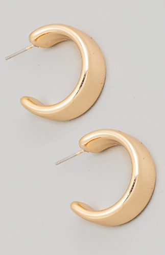 Infinity Wide Hoop Gold