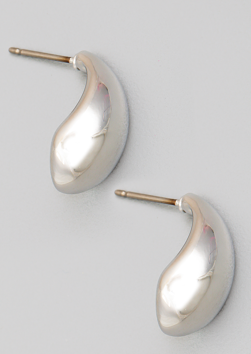 Tear Drop Earring Silver