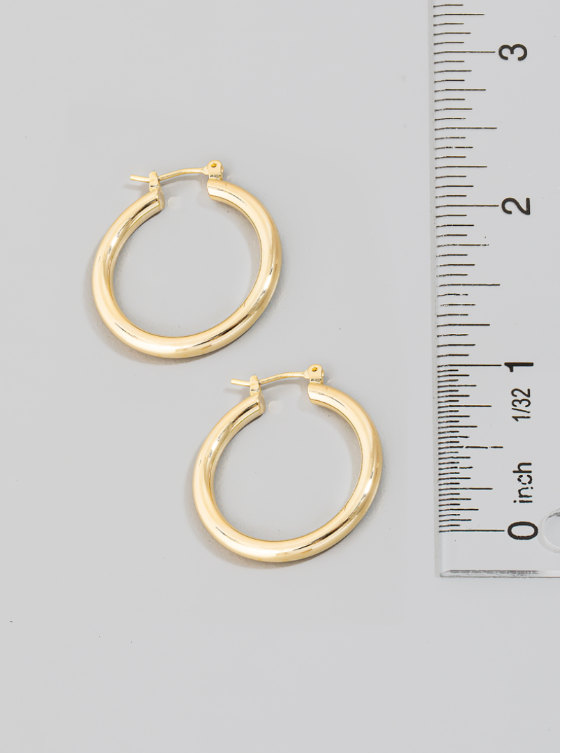 Simple Silver Hoop