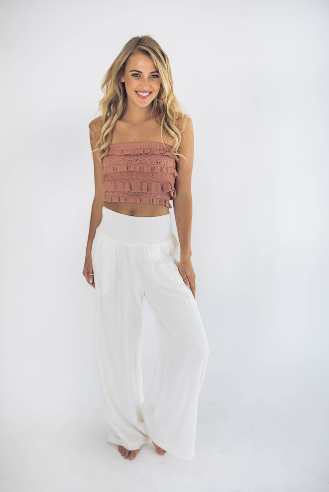 Clarke Ruffle Tube Top