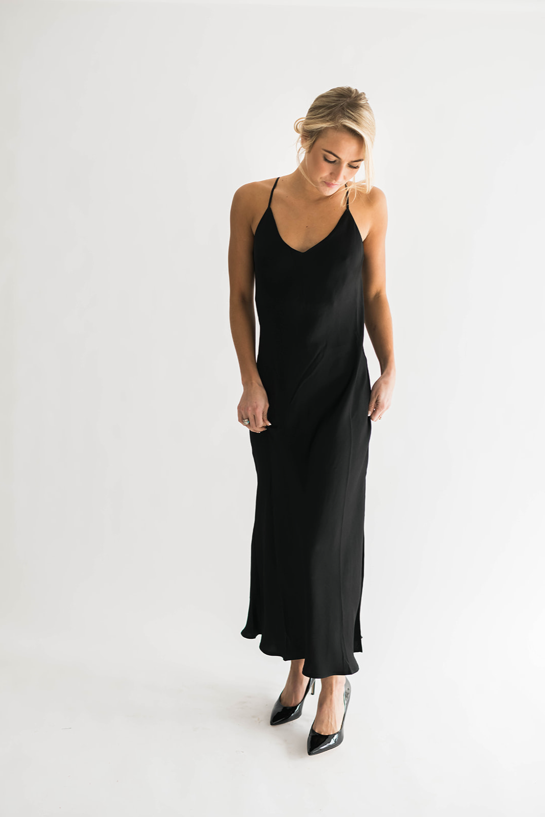 white christmas dresses Midi Slip Dress main image 0