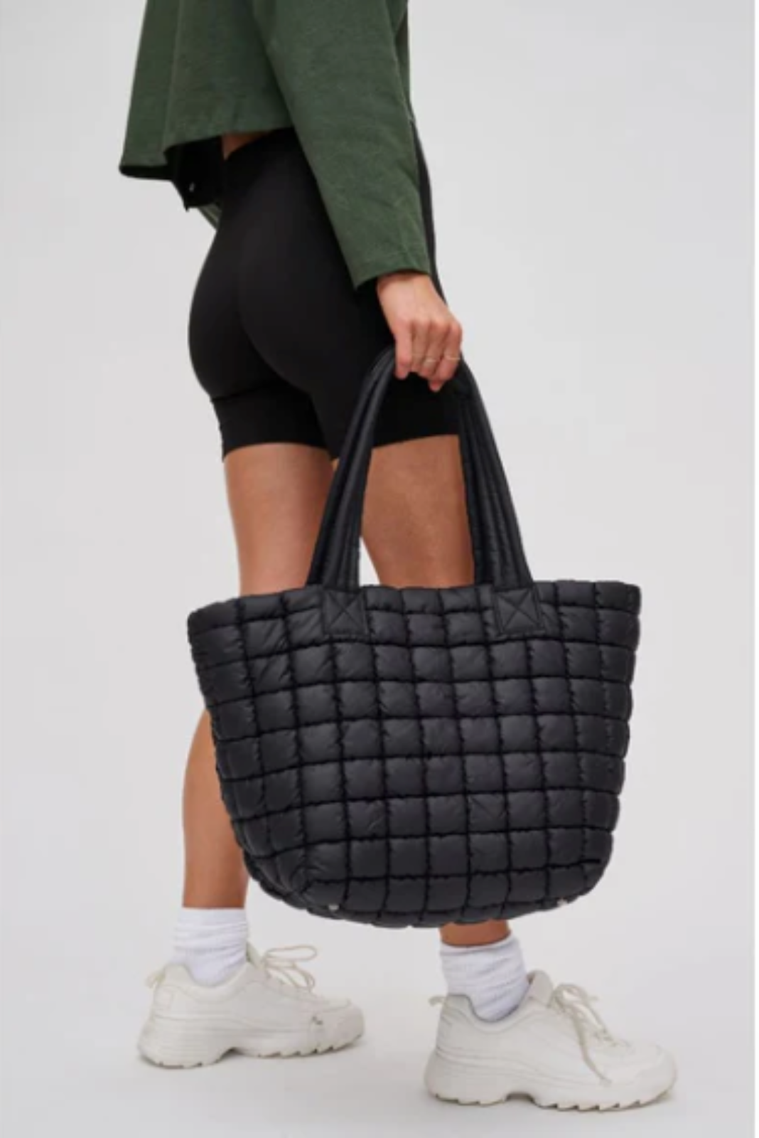Breakaway Puffer Tote Black