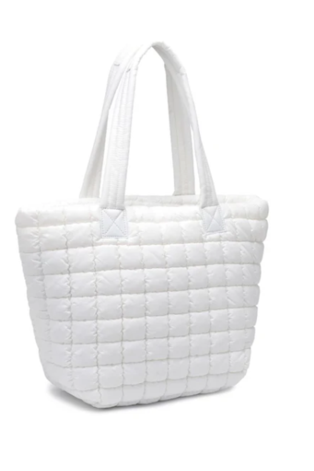 Breakaway Puffer Tote White