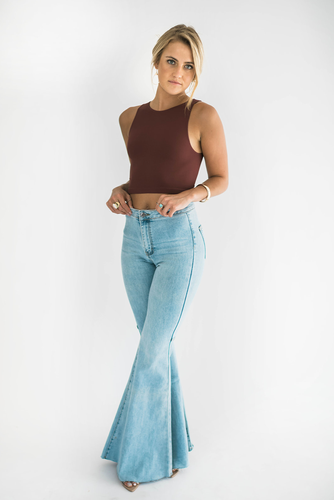 Run Away Crop Top Burgundy