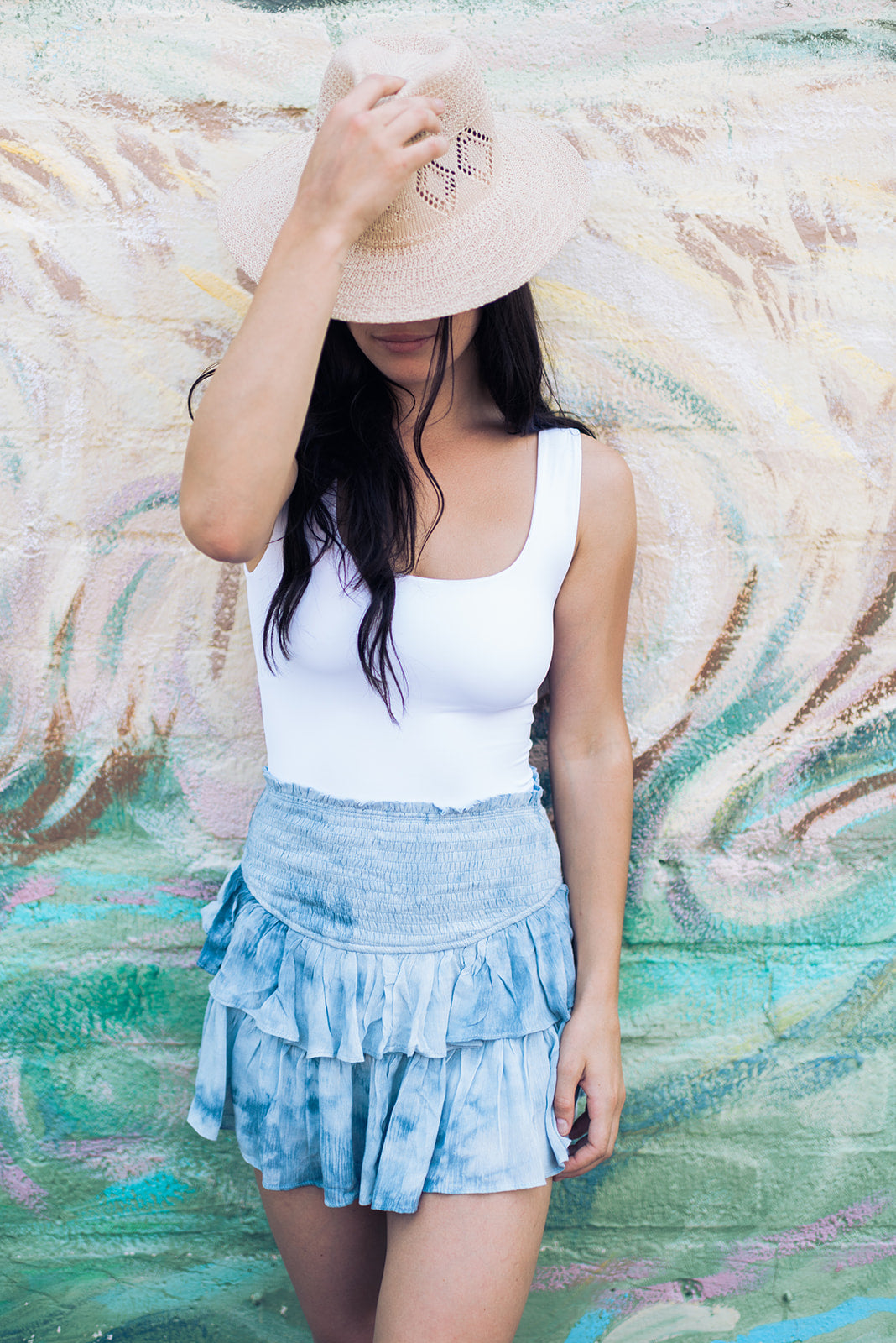 Candace Skort Blue Tie-Dye