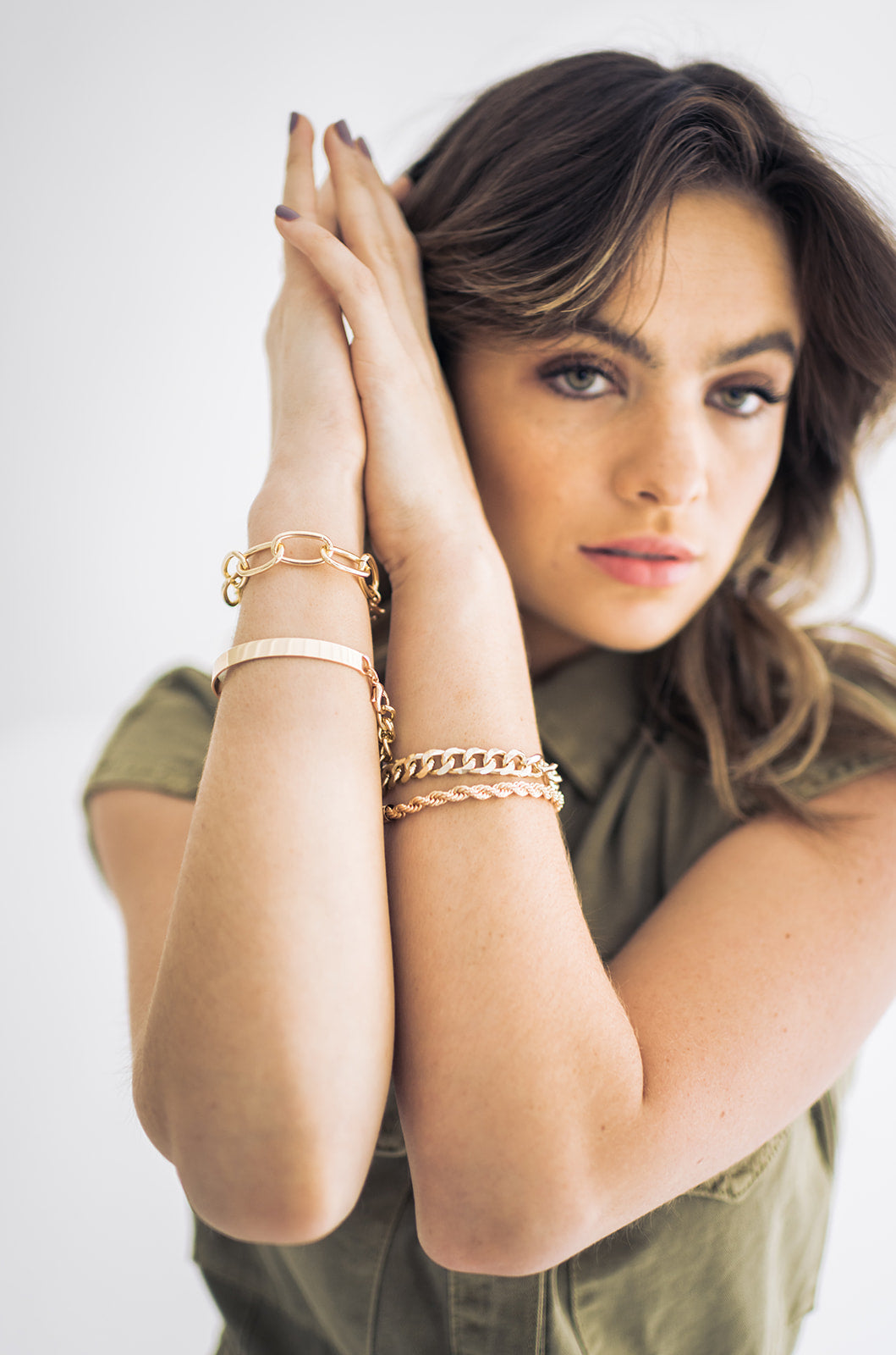Alyssa Bracelets in Gold
