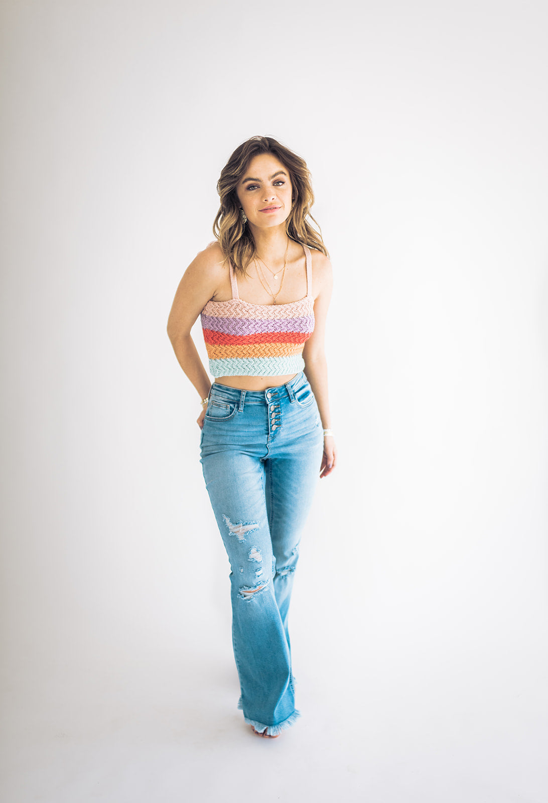 Kinzee Stripe Tank Top