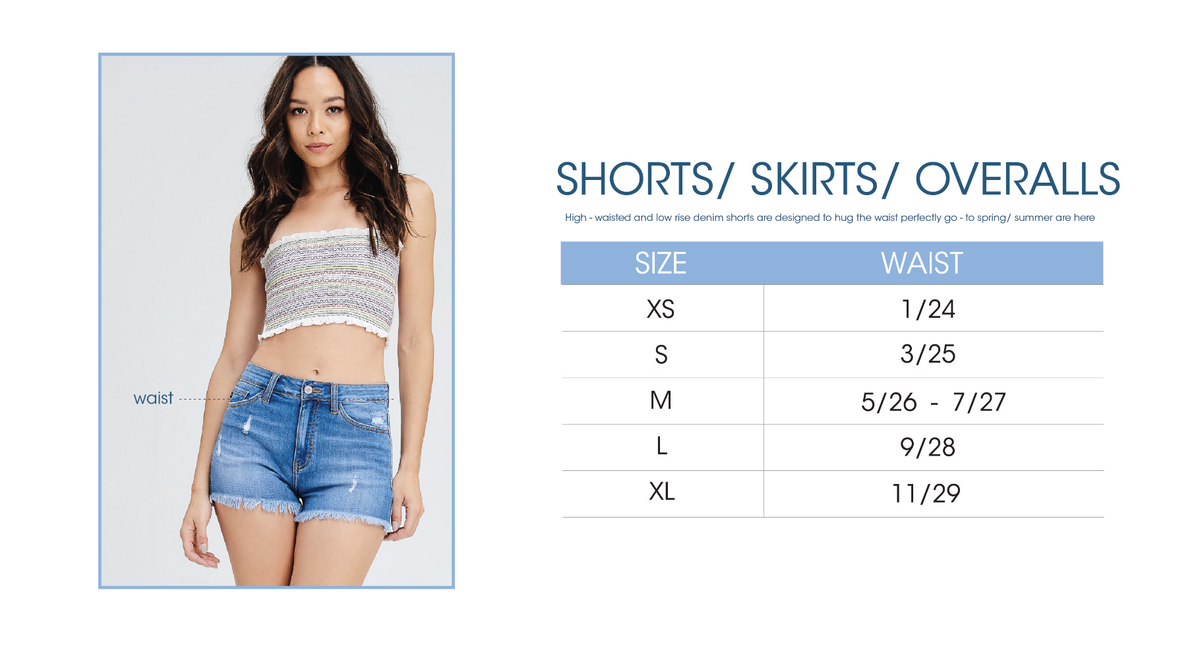 Quinley Mid Rise Shorts