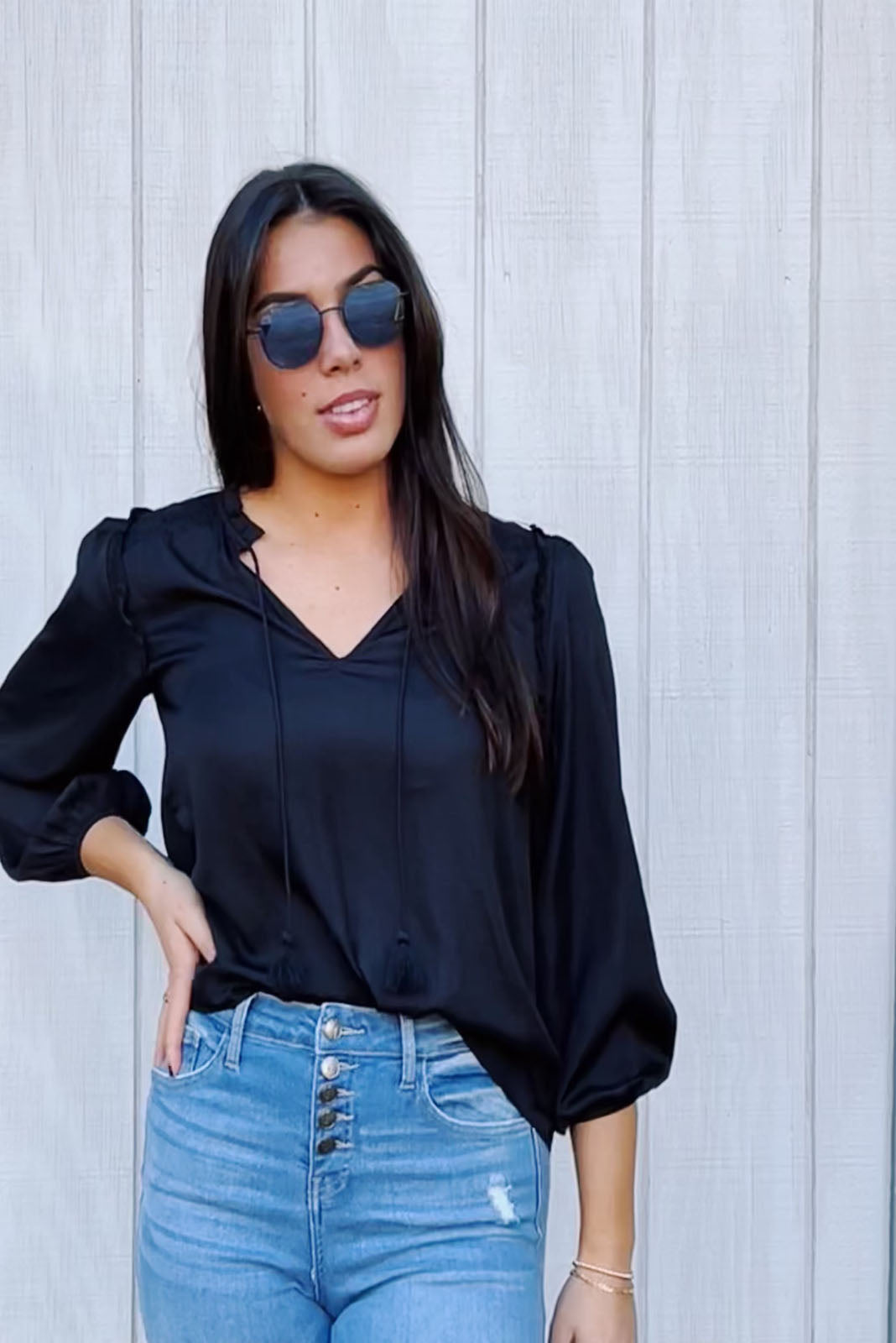 Shay Satin Blouse